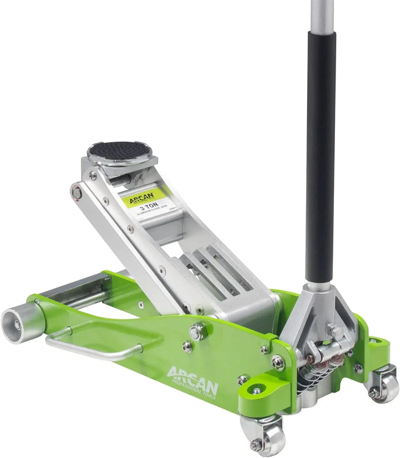 Tools 3-Ton Quick Rise Aluminum Floor Jack with Dual Pump Pistons & Reinforced Lifting Arm (A20018_A20019) R9397