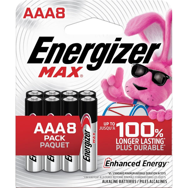 Max 8-pk AAA Alkaline Batteries, Long Lasting, All Purpose D3460