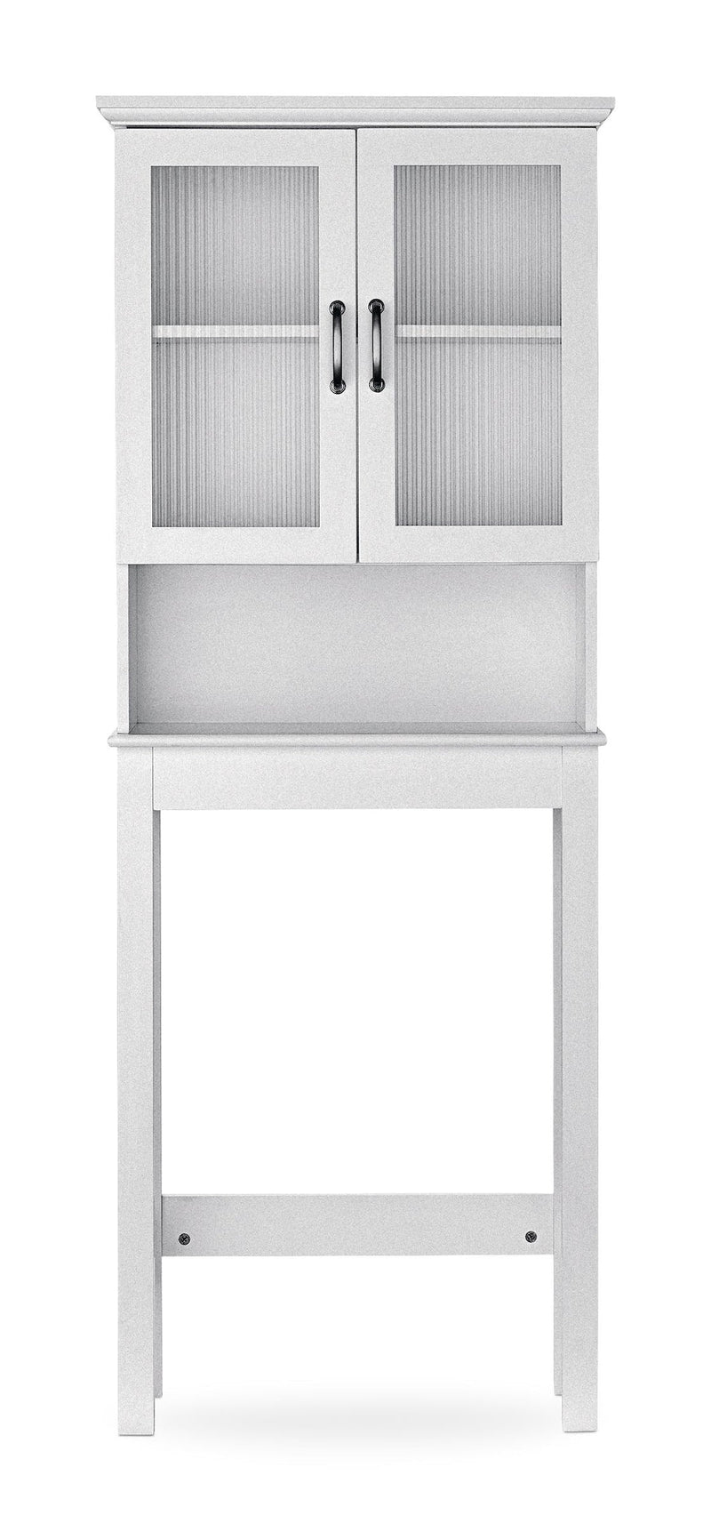 Beacon Hill 2-Door Over-The-Toilet Spacesaver Bathroom Storage Cabinet, White H4237
