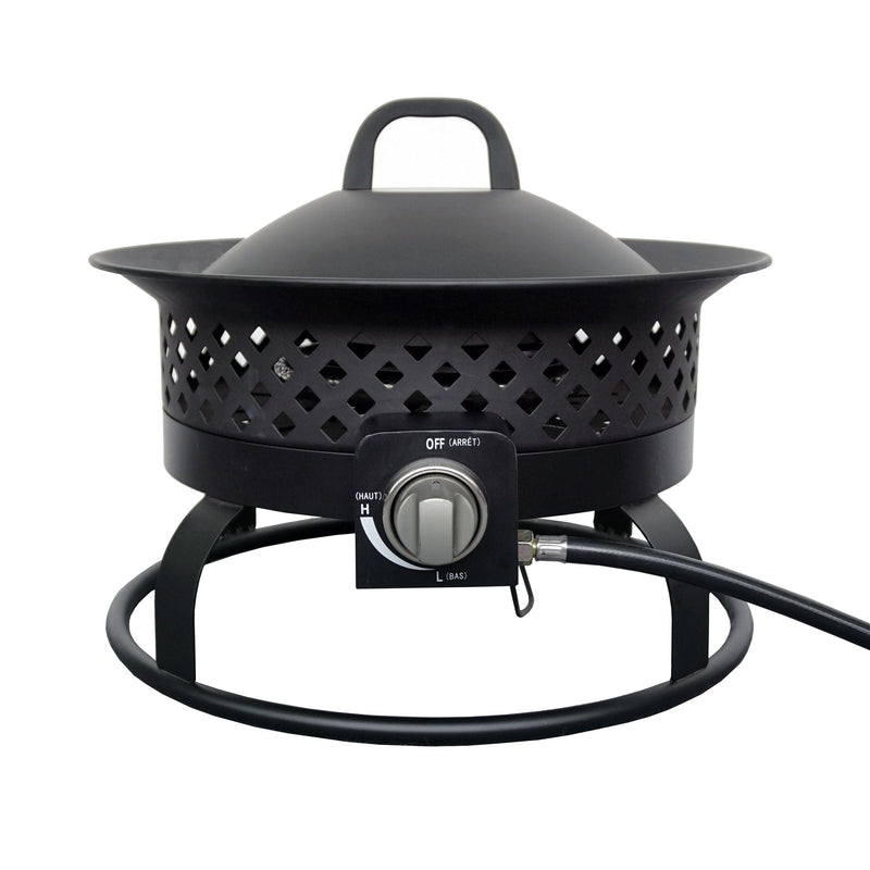 Portable Propane Gas Outdoor Fire Bowl/Fire Pit, 54,000 BTU T9669