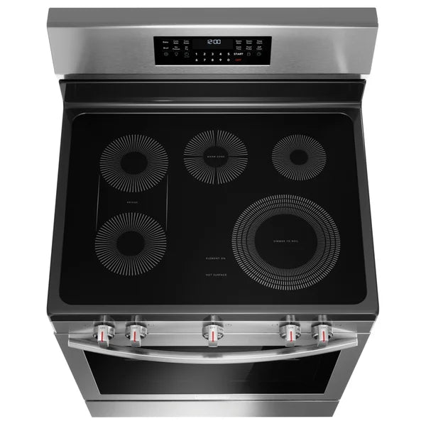 Gallery 30 in 5.3 cu ft. Stainless Steel Electric 5-Burner Range with Total Convection R0199
