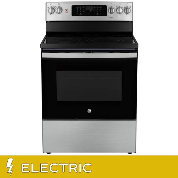 GE 30 in. 5.0 cu. ft. Electric Convection Range with No-Preheat Air Fry S6810
