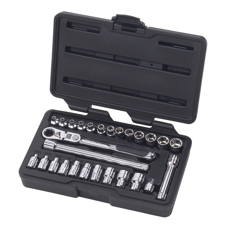 Pass-Thru 1/4-in Drive Socket Set 27-pc, SAE/Metric T4562
