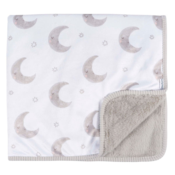 Childrenwear 2-Ply Celestial Moons Ultra-Soft Plush Blanket for Babies W5070
