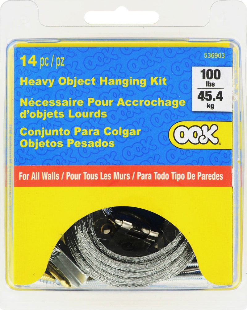 Heavy Duty All WAll Hanger Kit, InstAllation Hardware, 100-lb Capacity T3732
