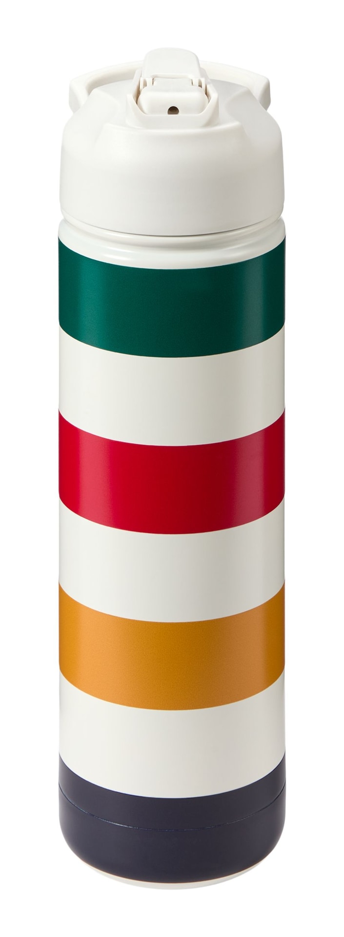 Stripes Signature Water Bottle, 26-oz, White R0455