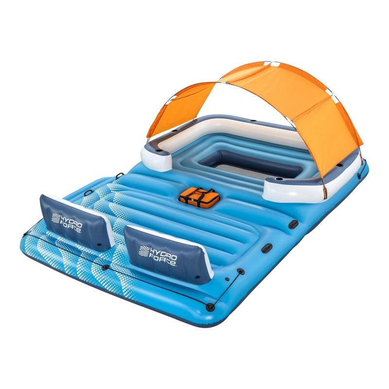 Tropical Breeze Lake Party Island with Sunshade and Cooler, 6-Person C6218