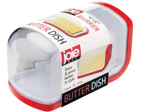 Covered Plastic Butter Dish, 1-lb Butter Capacity, BPA Free U2009