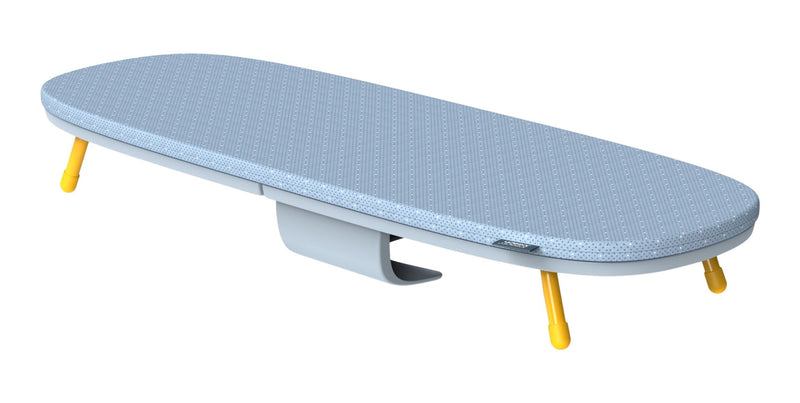 Folding Table-Top Pocket Ironing Board, Compact & Collapsible, Grey F7296