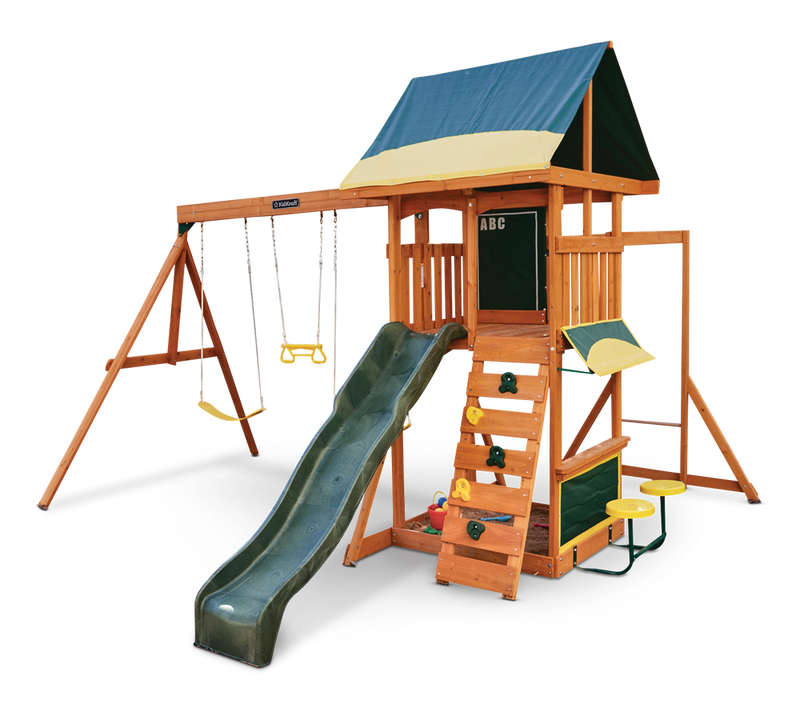 Brightside Outdoor Cedar Wooden Swing/Play Set, Ages 3-10 Y7080