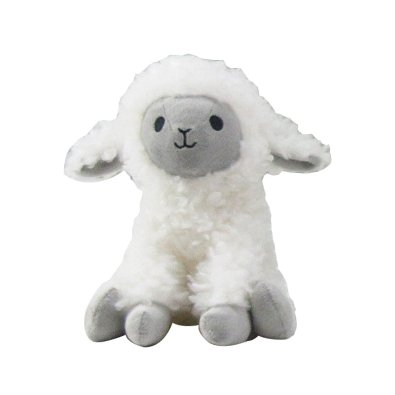 Lamb Plush Toy, White, 7-in, Ages 3+, for Eid/Spring O4771