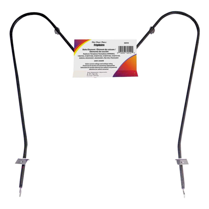 62510/2 Oven/Bake Element with Straight Spade Connector, 2360W, 30-in S4526