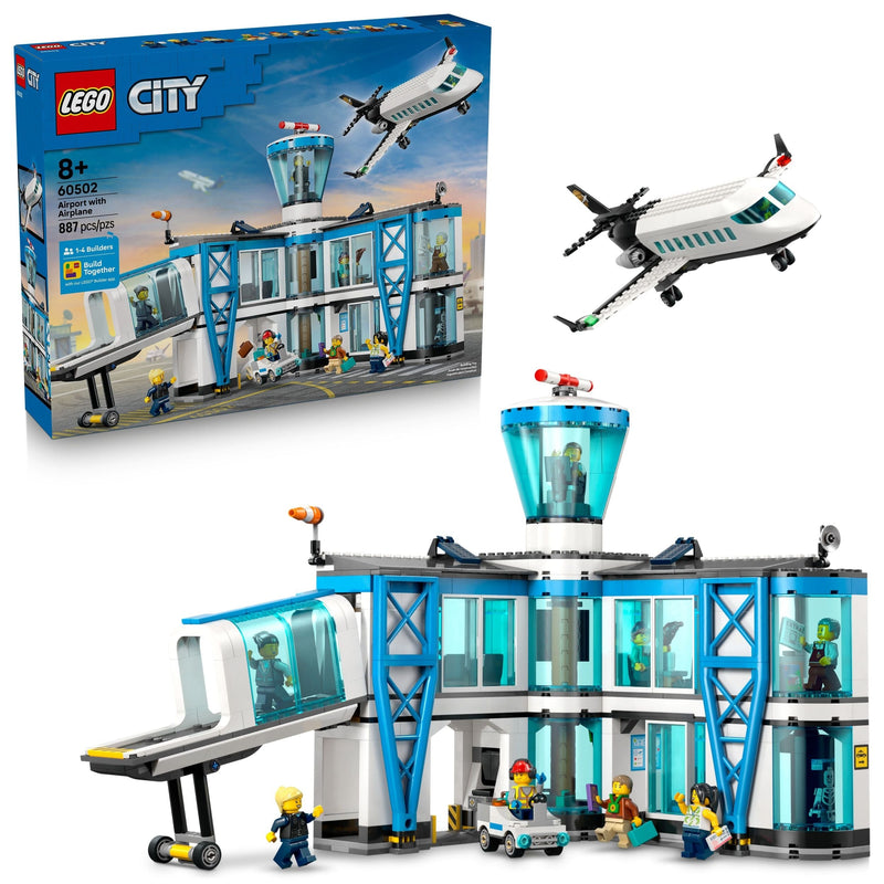 City Airport With Airplane Building Set - 60502, 887-pcs, Ages 8+ Y6387