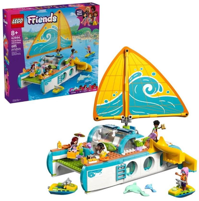 Friends Travel Boat Adventure - 42664, 685-pcs, Ages 8+ Y4794