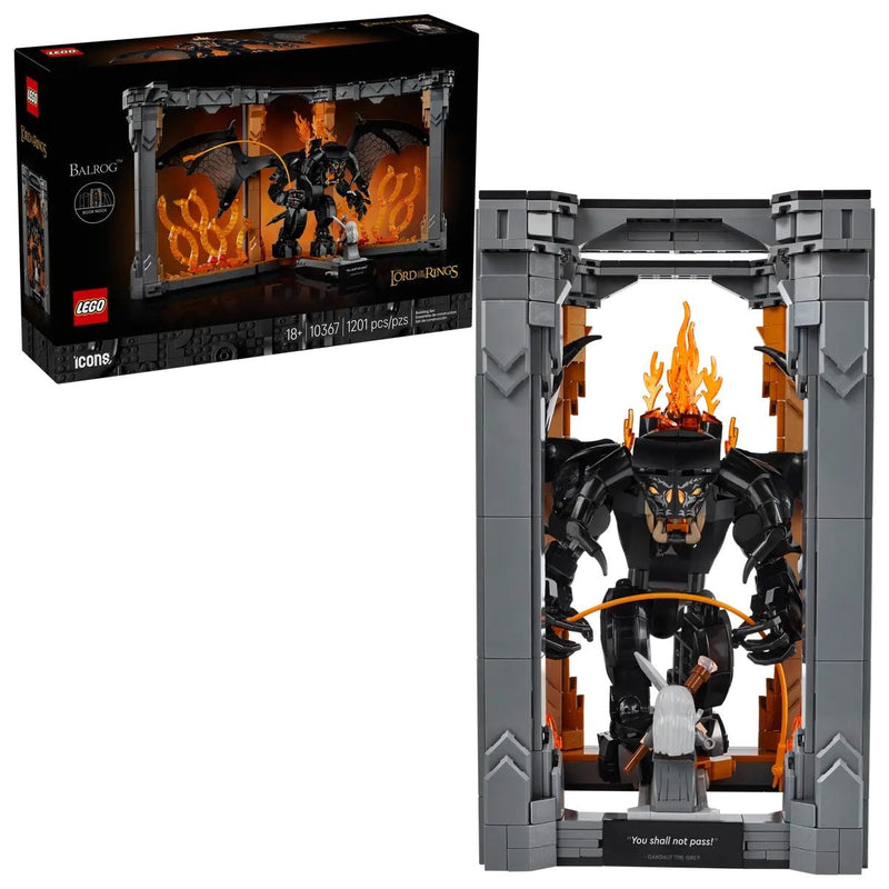 Icons The Lord of the Rings: Balrog Book Nook - 10367, 1201-pcs, Ages 18+ A9655