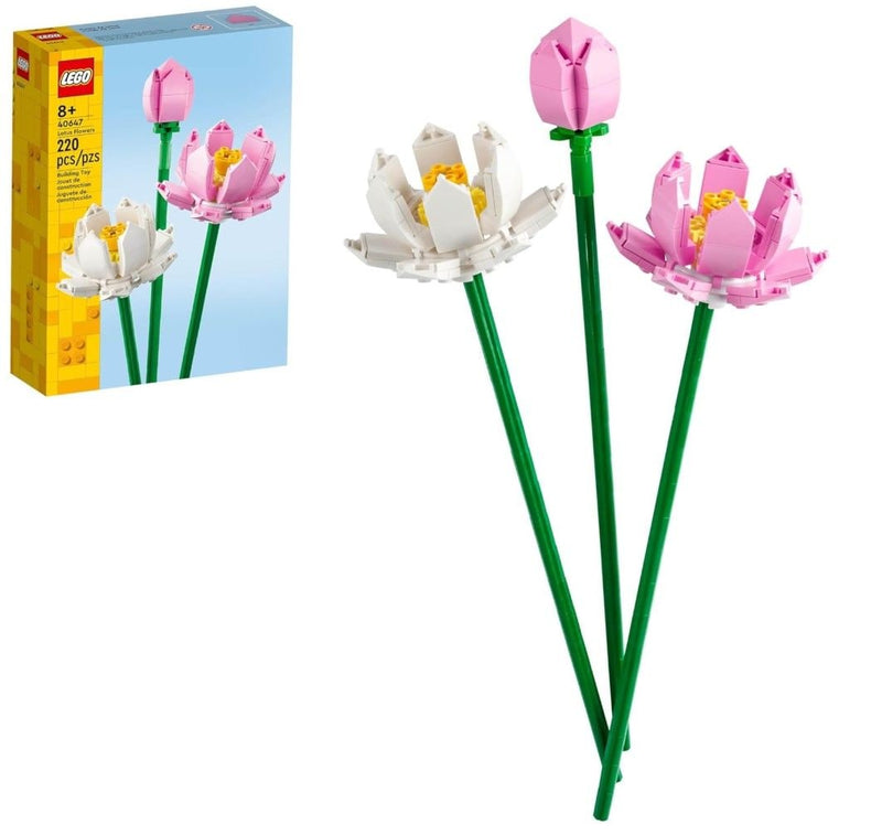 Lotus Flowers Building Set - 40647, 220-pcs, Ages 8+ W6921