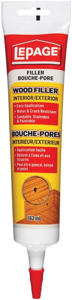Interior/Exterior Wood Filler, Repairs Cracks & Holes, Water-Resistant, 162-mL G7438