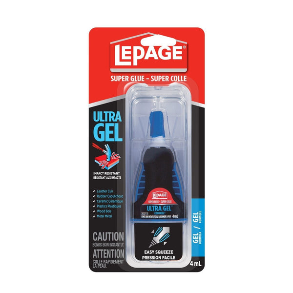 Ultra Gel Super Glue Adhesive, Bonds Plastic/Metal/Wood/Rubber/Ceramic/Glass, 4-mL K4544