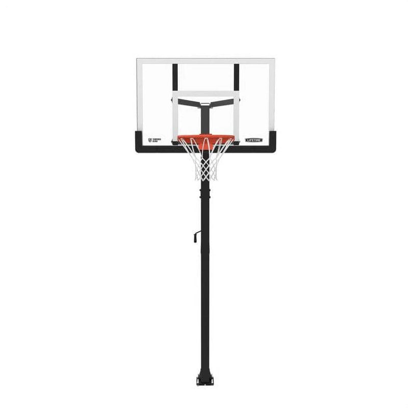 In-Ground Crank Adjust Bolt Down Outdoor Basketball Hoop, 50-in P9834