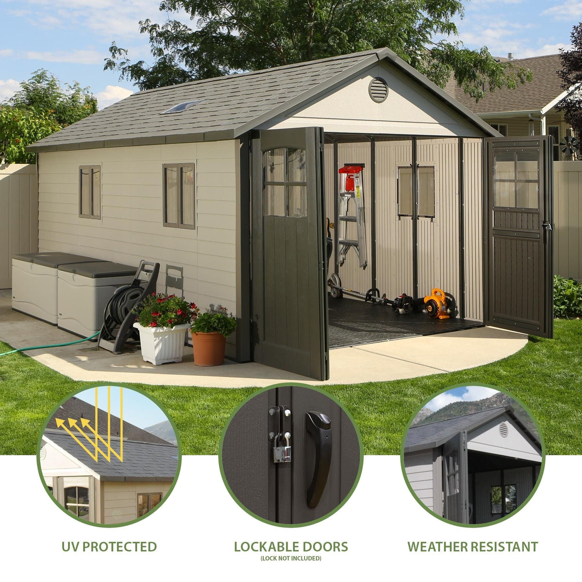 Outdoor Storage Shed, 11-ft x 18.5-ft