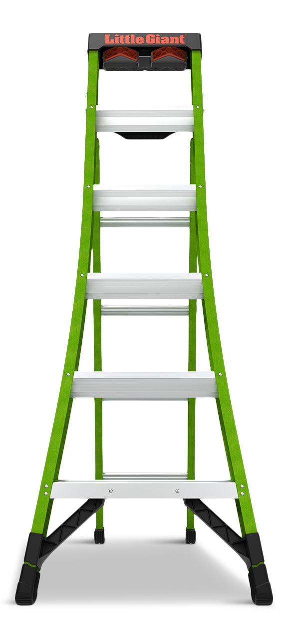Ladders King Kombo 3-in-1 Grade 1AA Fiberglass Ladder, 6-ft to 10-ft, 375-lb, Model# 13906-305 H2386
