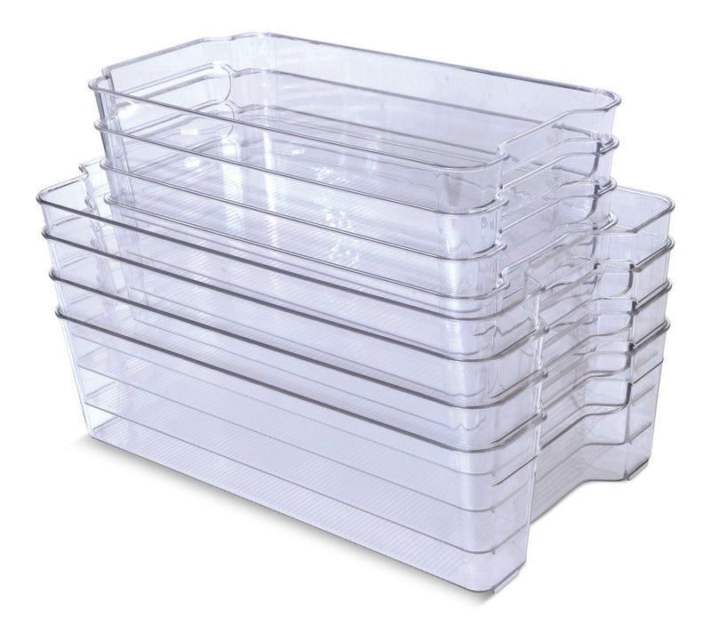Clear Organization Bin Set, 8-pc G2783