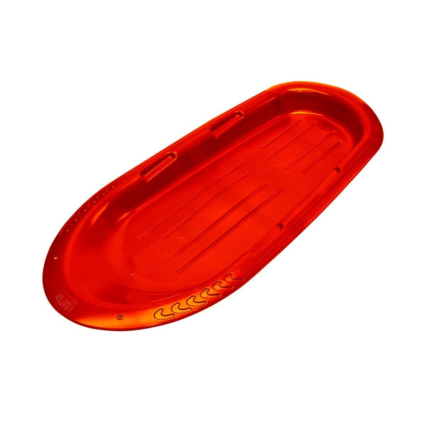 Manitou-X Kids' 2-Person Lightweight Plastic Winter Snow Sled/Toboggan with Grips C0196