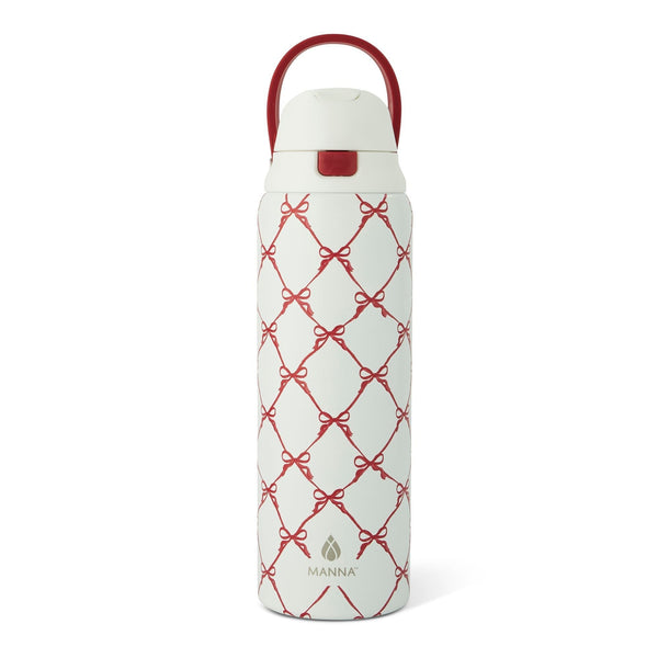 Hydra 946-mL Stainless Steel Bottle with Bows Design R6355