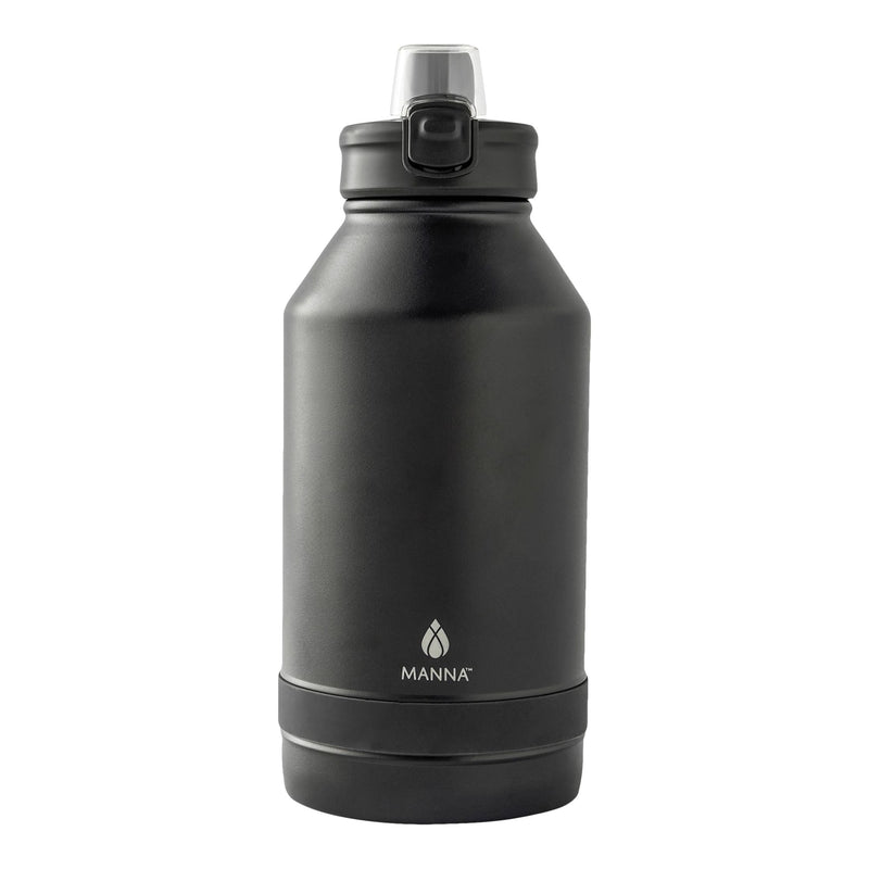 Push Stainless Steel Water Bottle, 64-oz, Various Colours, with Handle W7847