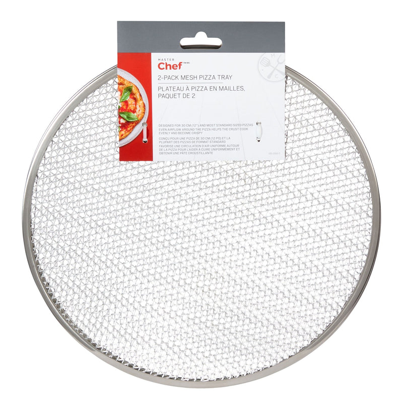 Mesh Round Pizza Tray Set, 2-pk Y3952