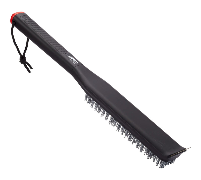 Pizza Stone Cleaning Brush & Scraping Tool with Ergonomic Grip, Black X4104