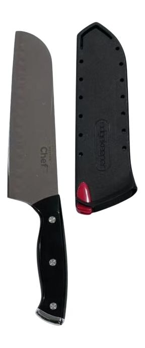 Santoku Knife, High-Carbon Steel, 7-in F0840