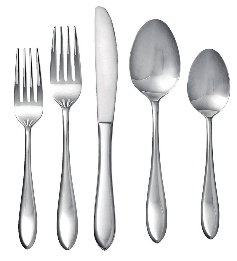 Stainless Steel Flatware Set, Serves 12, 60-pc G8934