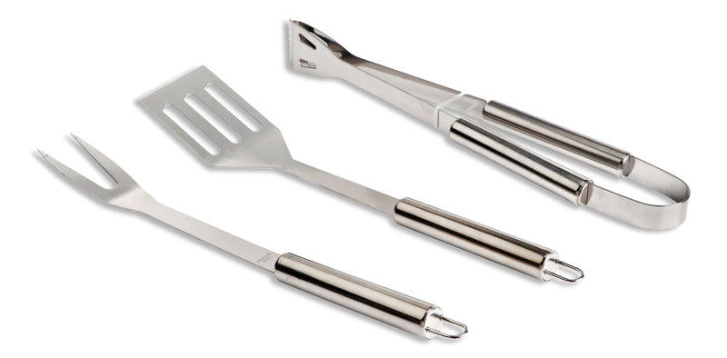 Stainless Steel Outdoor BBQ Grill Accessories Tools Set, 3-pc F4083