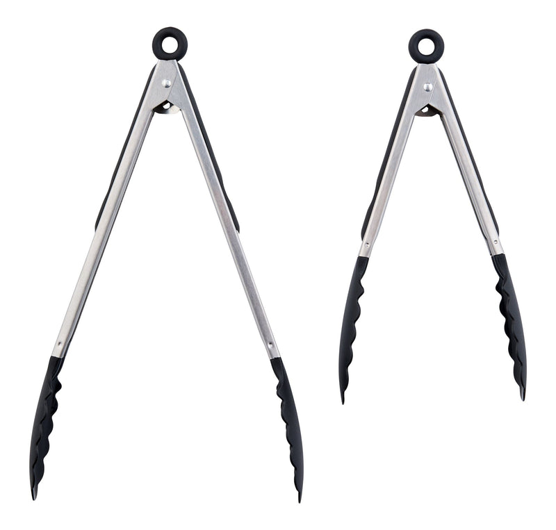 Stainless Steel Tong Set with Nylon Heads, 2-pc R7555