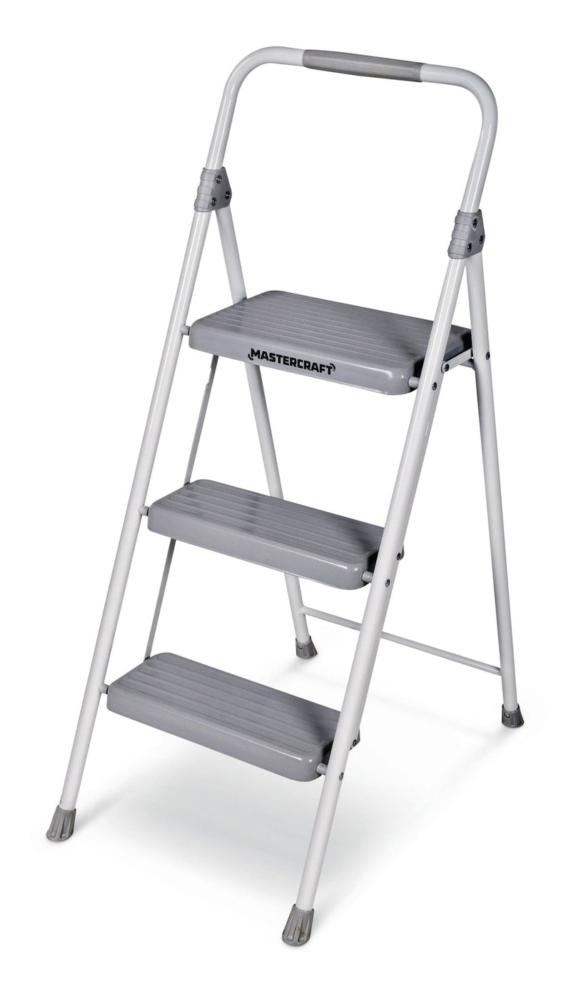 3-Step Metal Folding Step Stool, 225-lb, 3.2 ft T4486