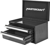Mini Toolbox with 2 Drawers, Black