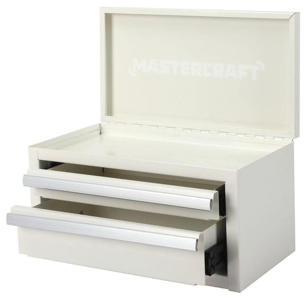 Mini Toolbox with 2 Drawers, New White Q9818