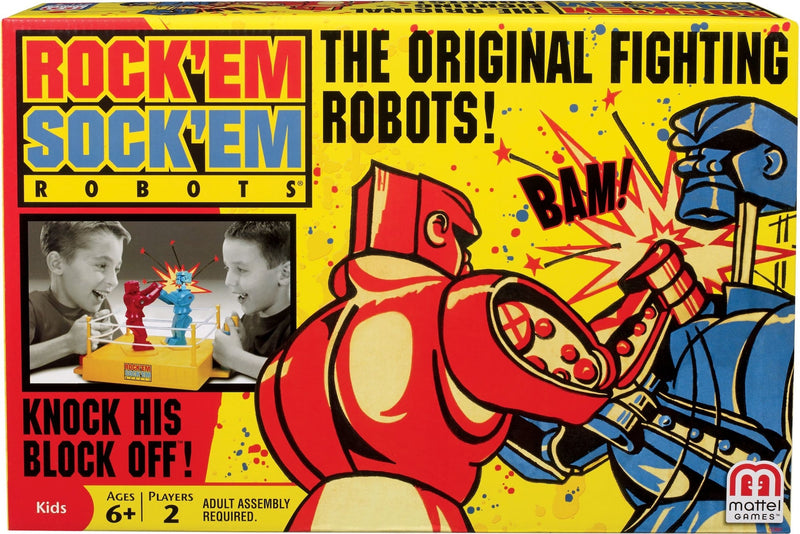 Rock 'Em Sock 'Em Robots Classic Boxing Match Game for Kids, Ages 6+ V4950