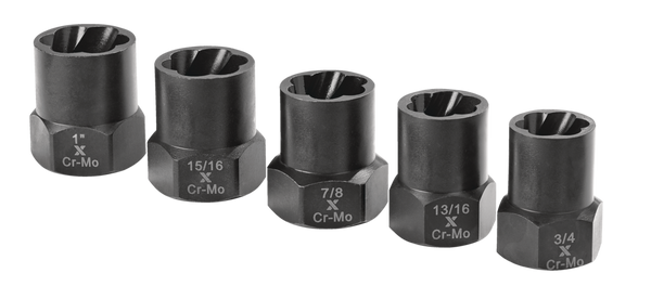 1/2-in Drive Impact Bolt & Nut Remover Set, 5-pc P20