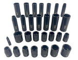 1/2-in Drive Professional Grade Impact Socket Set, 28-pc, CRMO