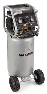 15-Gallon Oil-Free Quiet Portable Vertical Air Compressor with Top Tray