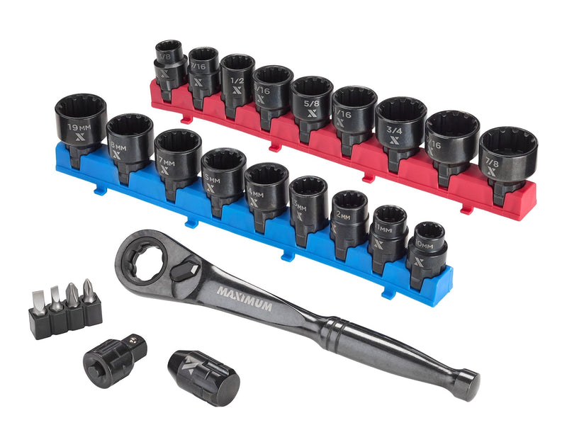 25 Piece 3/8" Drive Pass-Thru Socket Set K6031