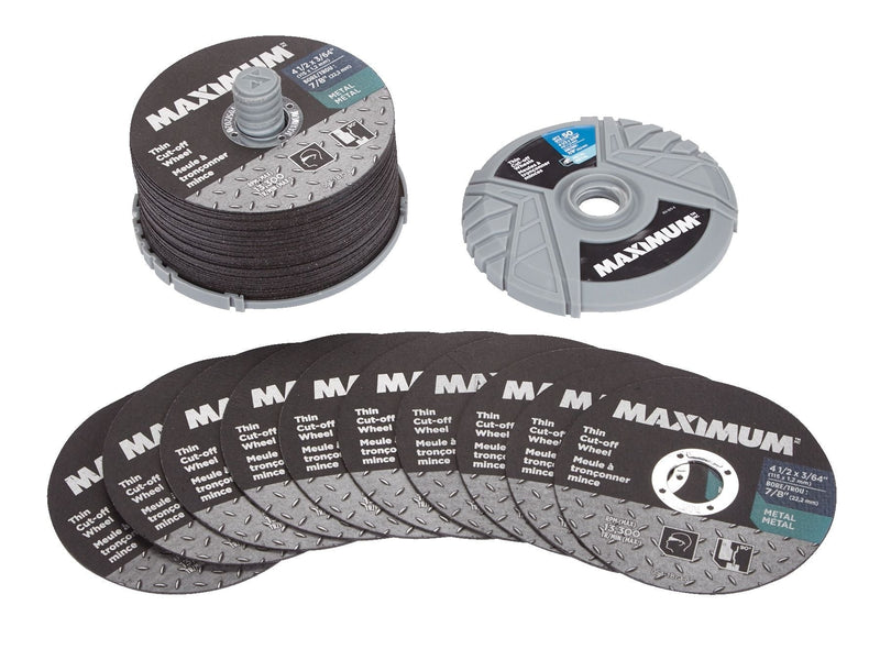 4-1/2-in x 3/64-in Aluminum Oxide Thin Cut off Wheel for Metal, 50-pk Y9633