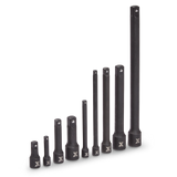 Impact Extension Bar Set, 9-pc, SAE/Metric, CRMO