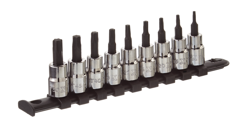Star-drive Bit Socket Set, Heat Treated, 9-pc T8105