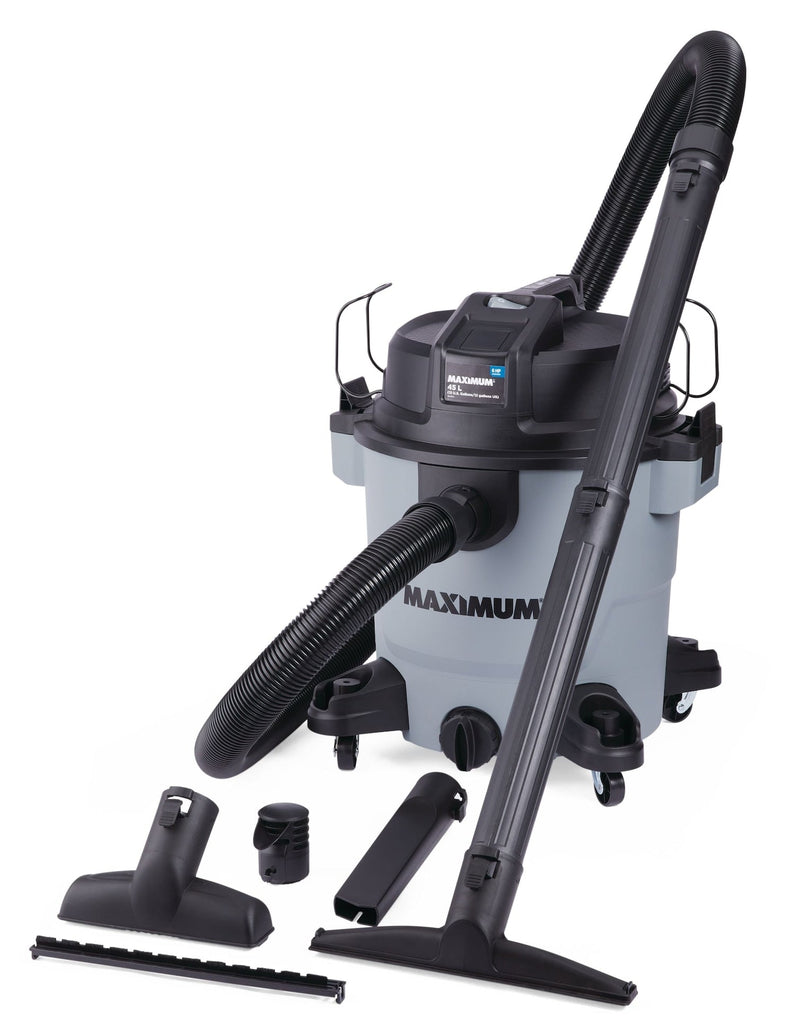 VJH1211PF 6.0 Peak HP Portable Wet/Dry Shop Vacuum with Hose and Accessories, 45-L W0194