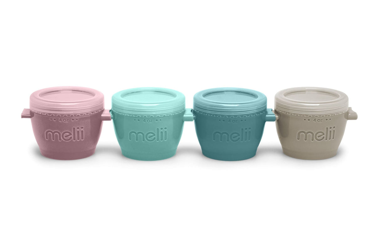 Snap & Go Food Storage Containers, 4-oz Pods, Multi-Colour, 4-pk