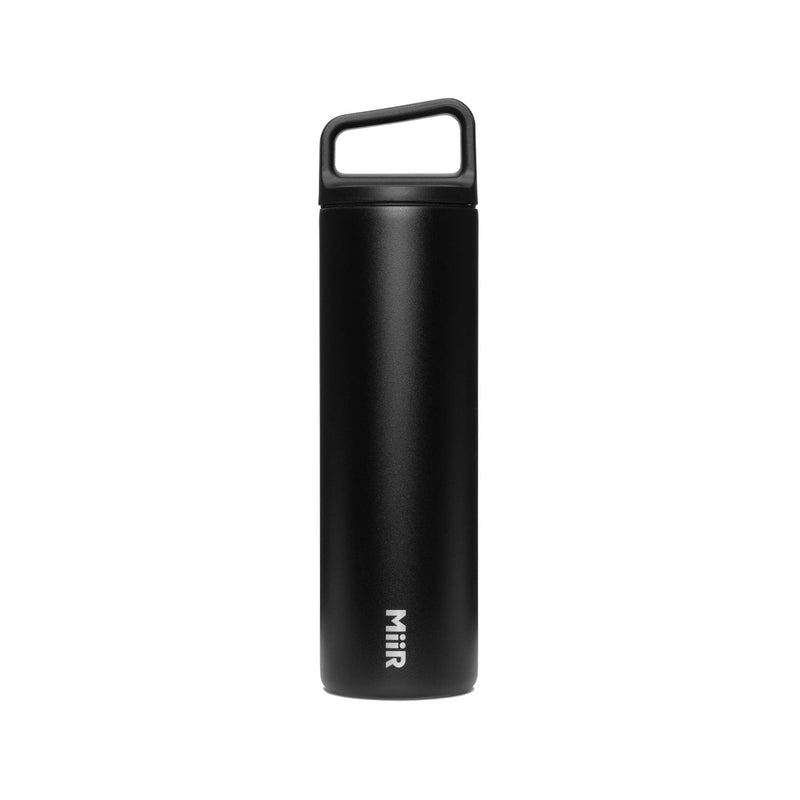 Wide Mouth Stainless Steel Insulated Travel Water Bottle, Black, 20-oz Y3539