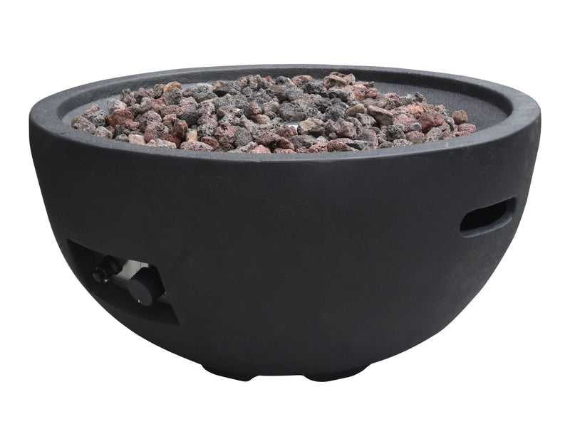 Jefferson Outdoor Gas-Fueled Fire Bowl with PVC Cover, 40,000 BTUs, 26 x 26 x 13-in K1468